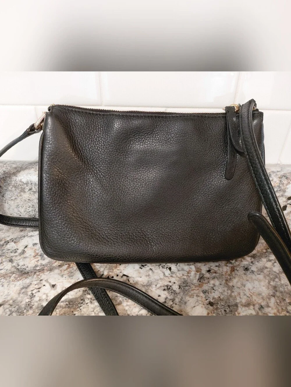 kate spade Black Leather Crossbody Purse **Read**